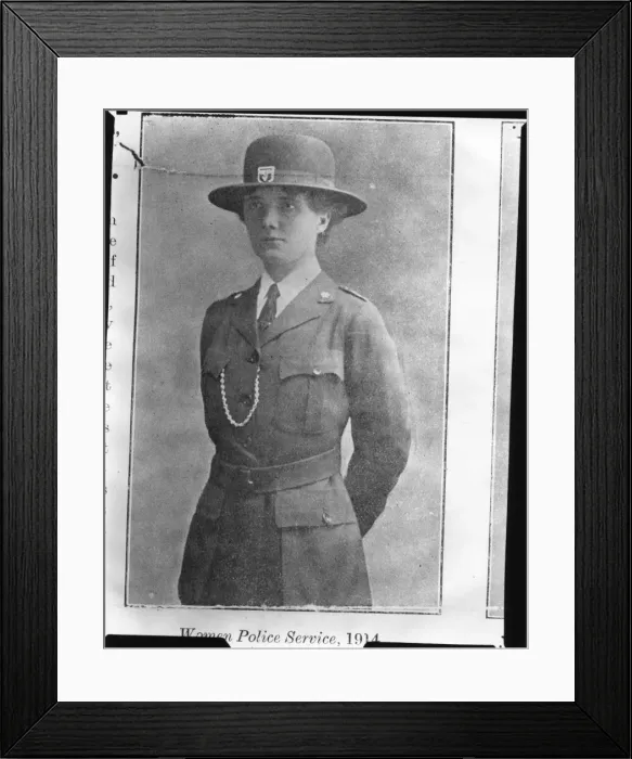 Framed Print : Early woman police officer Framed Print : Early woman police officer