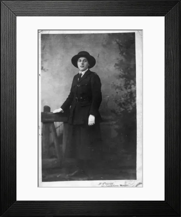 Framed Print : Early woman police officer, Lilian Maud Newell, WW1 Framed Print : Early woman police officer, Lilian Maud Newell, WW1