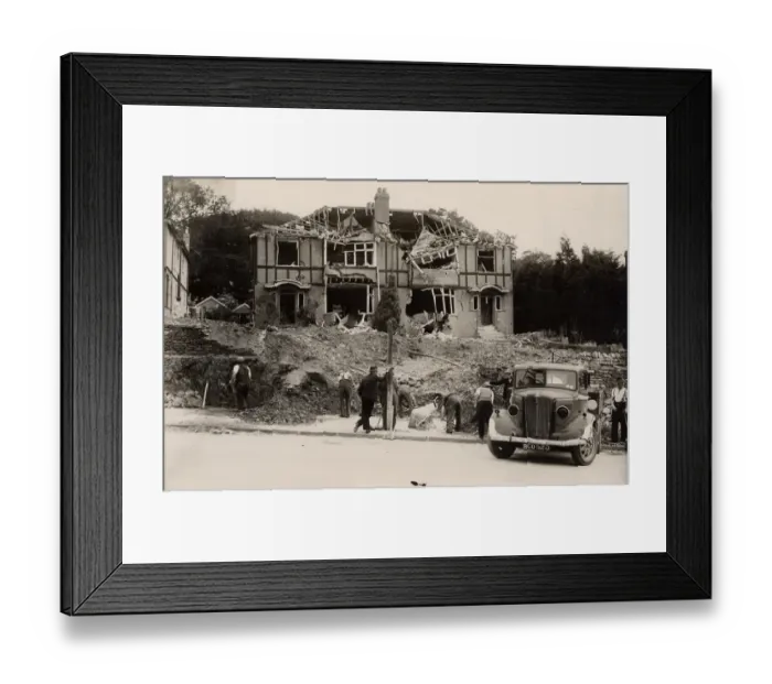 Framed Print : Plymouth blitzed Framed Print : Plymouth blitzed