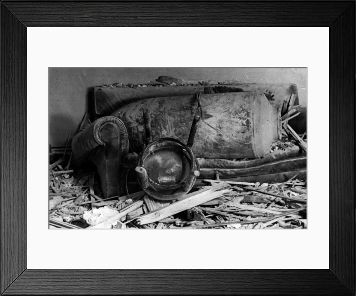 Framed Print : Aftermath of a Blitz Raid Framed Print : Aftermath of a Blitz Raid