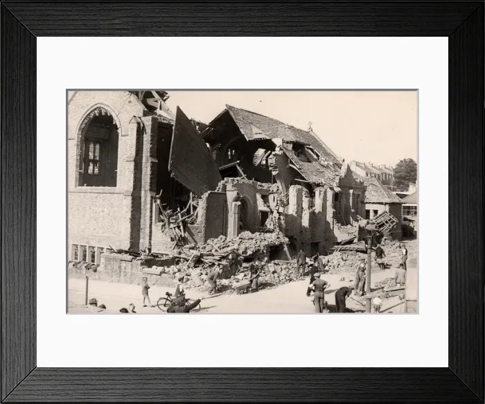 Framed Print : Plymouth. A typical scene in the Blitzed city of Plymouth Framed Print : Plymouth. A typical scene in the Blitzed city of Plymouth