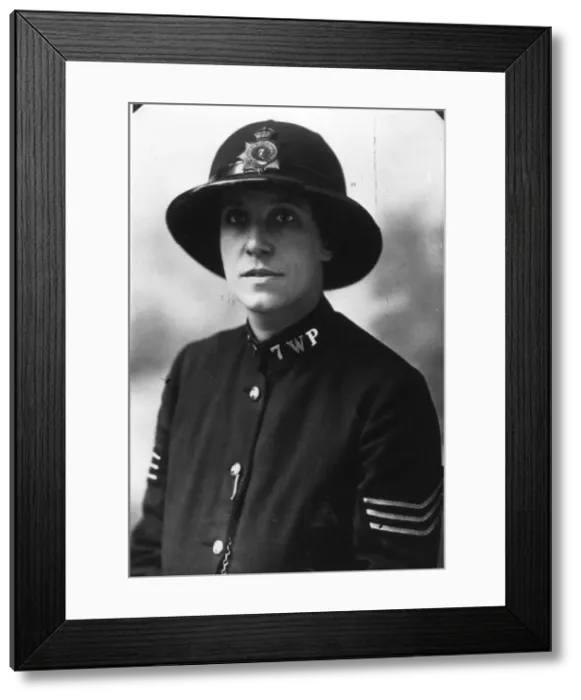 Framed Print : Woman police officer Sergeant Florence Hill, London Framed Print : Woman police officer Sergeant Florence Hill, London