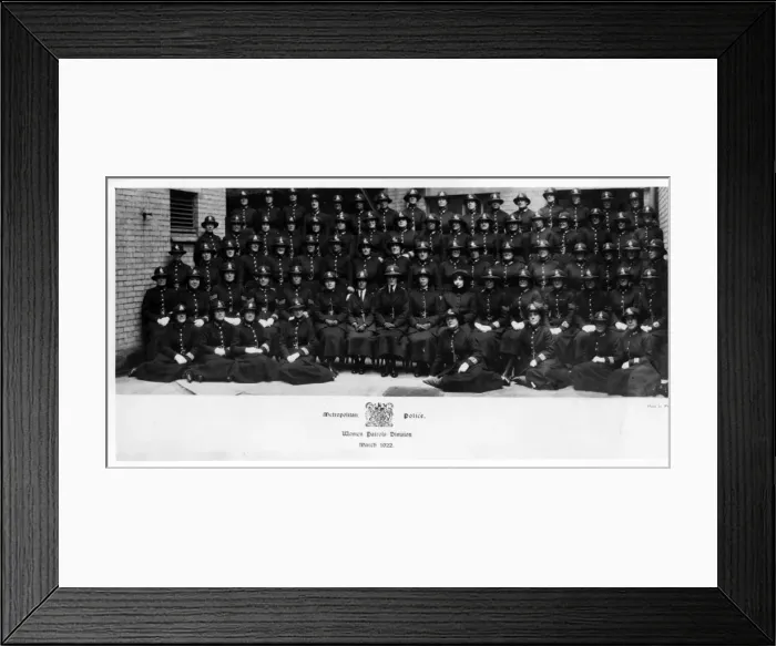 Framed Print : Group photo, Women Patrols Division, Met Police, London Framed Print : Group photo, Women Patrols Division, Met Police, London