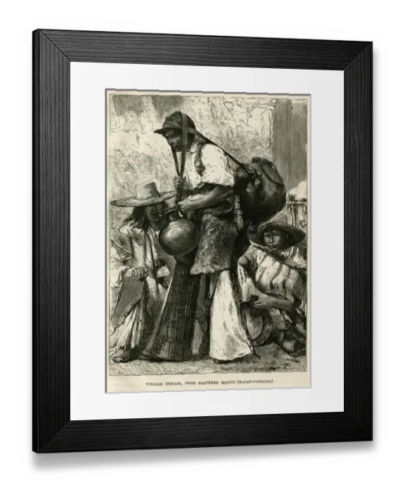 Framed Print : Pueblo water-carrier Framed Print : Pueblo water-carrier