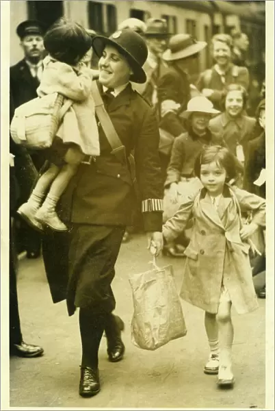 Woman police officer Kathleen Saville, London, WW2