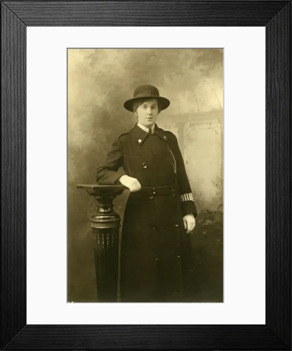 Framed Print : Woman police officer, Elsie G Hutchinson, London Framed Print : Woman police officer, Elsie G Hutchinson, London