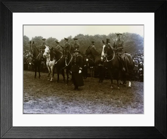 Framed Print : Woman police officer on duty for a parade Framed Print : Woman police officer on duty for a parade
