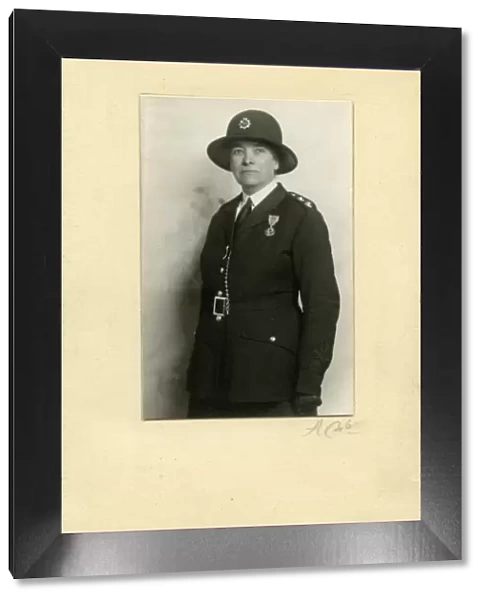 Woman police officer, Inspector Alice B Clayden, London