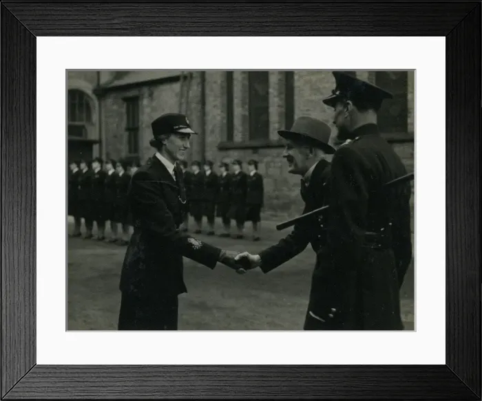 Framed Print : Woman police officer Marion Macmillan in Northern Ireland Framed Print : Woman police officer Marion Macmillan in Northern Ireland
