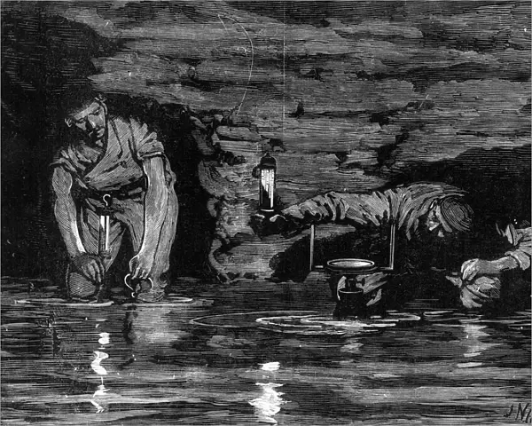 Work at a coal mine, 1878
