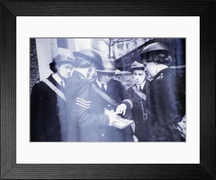 Framed Print : Four women police officers in London, WW2 Framed Print : Four women police officers in London, WW2