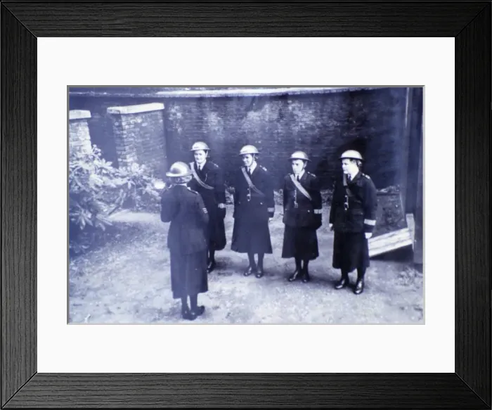 Framed Print : Four women police officers in London, WW2 Framed Print : Four women police officers in London, WW2