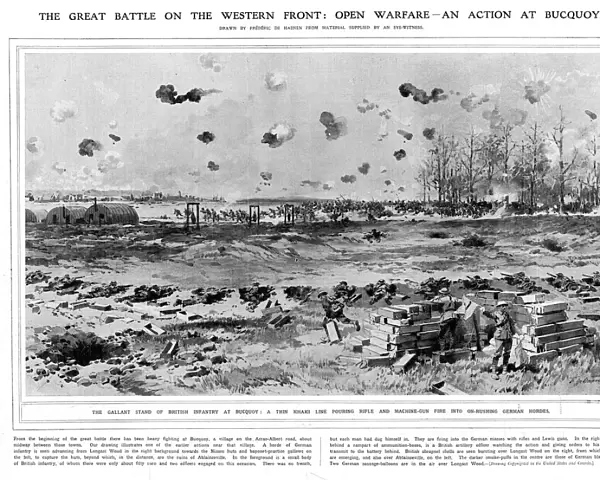 An action at Bucquoy, Western Front 1918