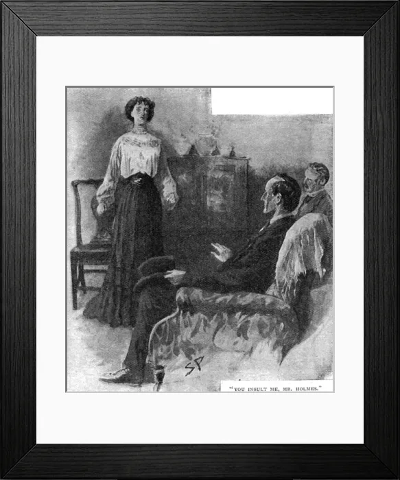 Framed Print : The Adventure of the Second Stain, Sherlock Holmes Framed Print : The Adventure of the Second Stain, Sherlock Holmes