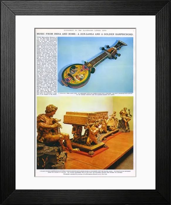 Framed Print : Music from India & Rome: a sur-sanga & harpsichord Framed Print : Music from India & Rome: a sur-sanga & harpsichord