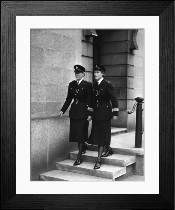 Framed Print : Two women police officers, London Framed Print : Two women police officers, London