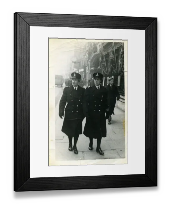 Framed Print : Two women police officers in a London street Framed Print : Two women police officers in a London street