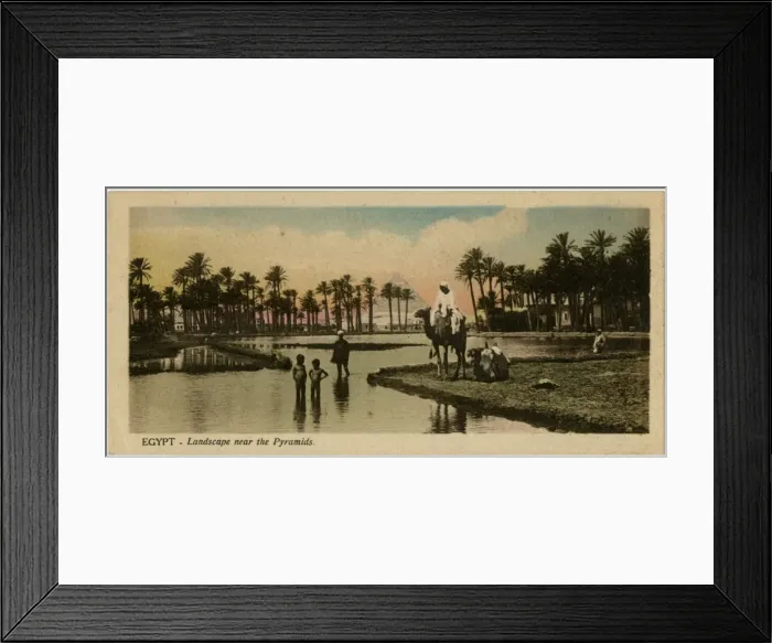 Framed Print : Landscape near Pyramids Framed Print : Landscape near Pyramids