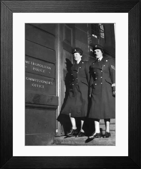 Framed Print : Two women police officers, London Framed Print : Two women police officers, London
