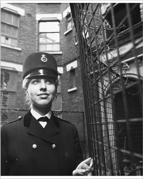 Woman police officer in Hartnell uniform, London