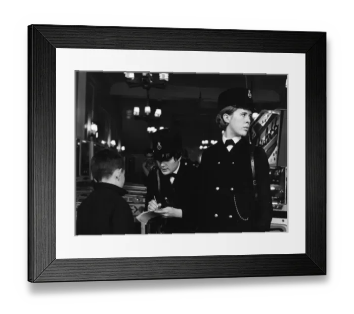 Framed Print : Two women police officers on duty in London Framed Print : Two women police officers on duty in London