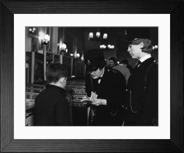 Framed Print : Two women police officers on duty in London Framed Print : Two women police officers on duty in London