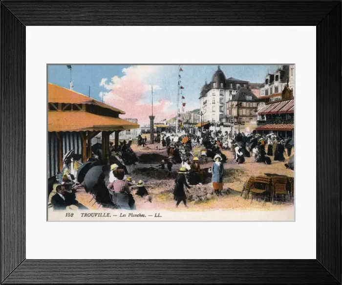 Framed Print : Trouville-sur-Mer, France - The Beach Framed Print : Trouville-sur-Mer, France - The Beach