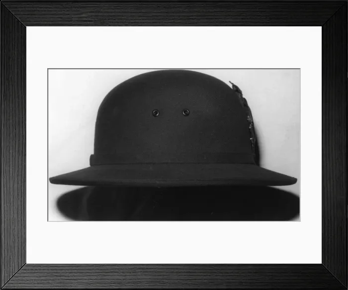 Framed Print : Woman police officer helmet, Stanley uniform, London Framed Print : Woman police officer helmet, Stanley uniform, London