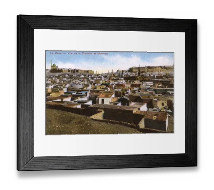 Framed Print : Cairo, Egypt - View over rooftops toward the Citadel Framed Print : Cairo, Egypt - View over rooftops toward the Citadel