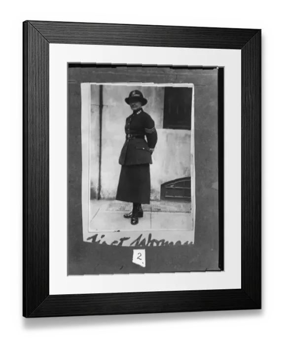 Framed Print : Early woman police sergeant, London Framed Print : Early woman police sergeant, London