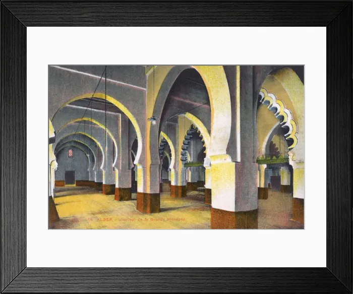 Framed Print : Prayer Hall of the Great Mosque of Algiers, Algeria Framed Print : Prayer Hall of the Great Mosque of Algiers, Algeria