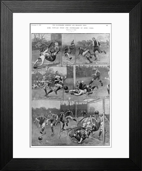 Framed Print : Football match - Some popular songs for footballers Framed Print : Football match - Some popular songs for footballers