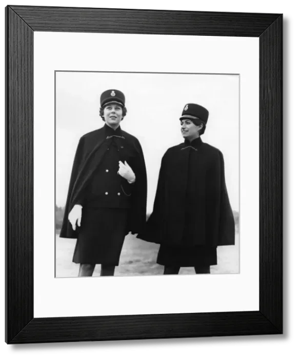 Framed Print : Women police officers in new Hartnell uniform, London Framed Print : Women police officers in new Hartnell uniform, London