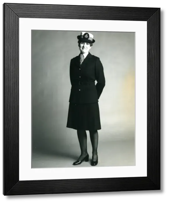 Framed Print : Woman police officer in updated uniform, London Framed Print : Woman police officer in updated uniform, London