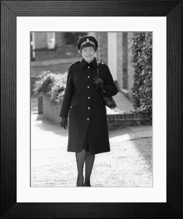 Framed Print : Woman police officer in updated uniform, London Framed Print : Woman police officer in updated uniform, London