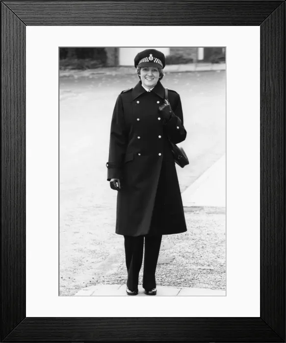Framed Print : Woman police officer in updated uniform, London Framed Print : Woman police officer in updated uniform, London