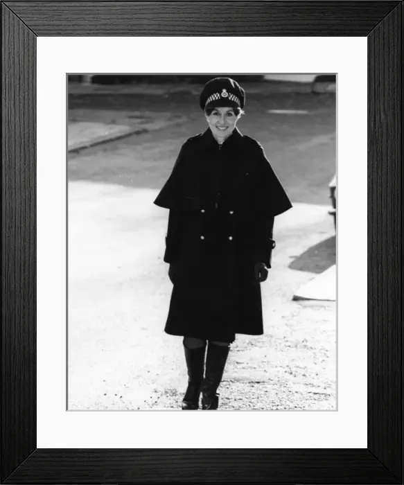 Framed Print : Woman police officer in updated uniform, London Framed Print : Woman police officer in updated uniform, London