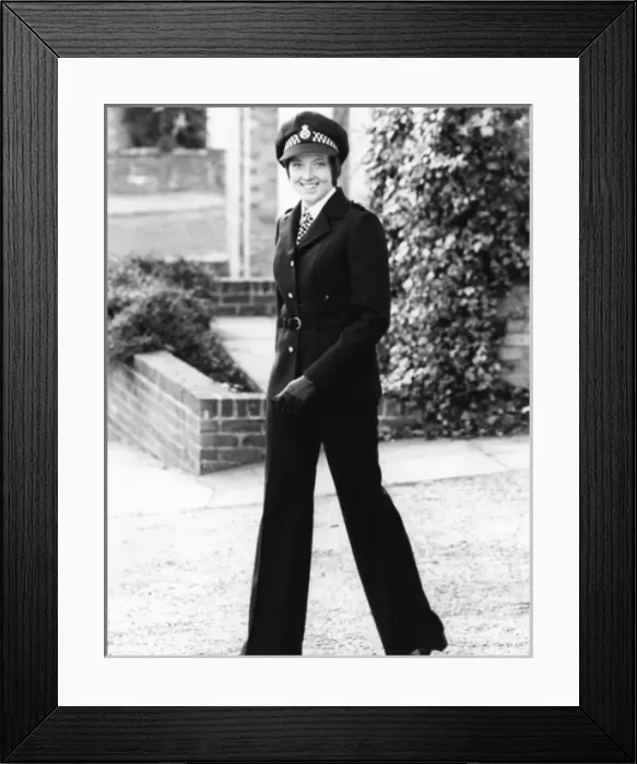 Framed Print : Woman police officer in updated uniform, London Framed Print : Woman police officer in updated uniform, London