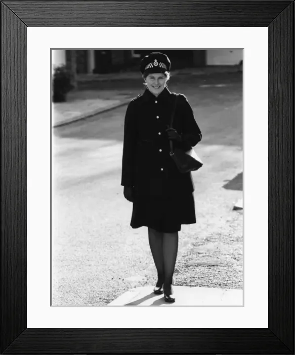 Framed Print : Woman police officer in updated uniform, London Framed Print : Woman police officer in updated uniform, London