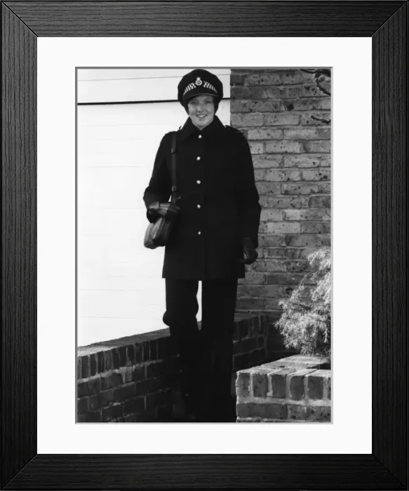 Framed Print : Woman police officer in updated uniform, London Framed Print : Woman police officer in updated uniform, London