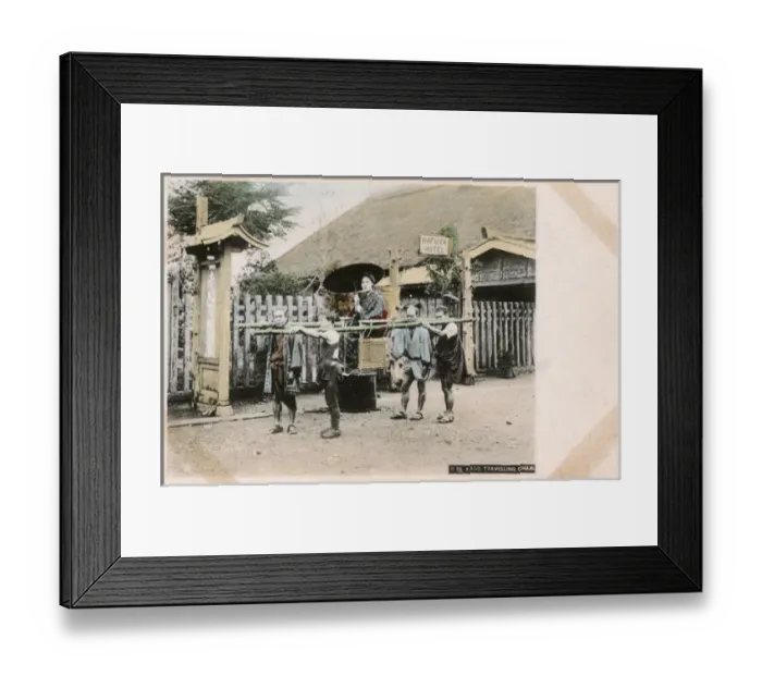 Framed Print : Japan - Kago Travelling Chair Framed Print : Japan - Kago Travelling Chair