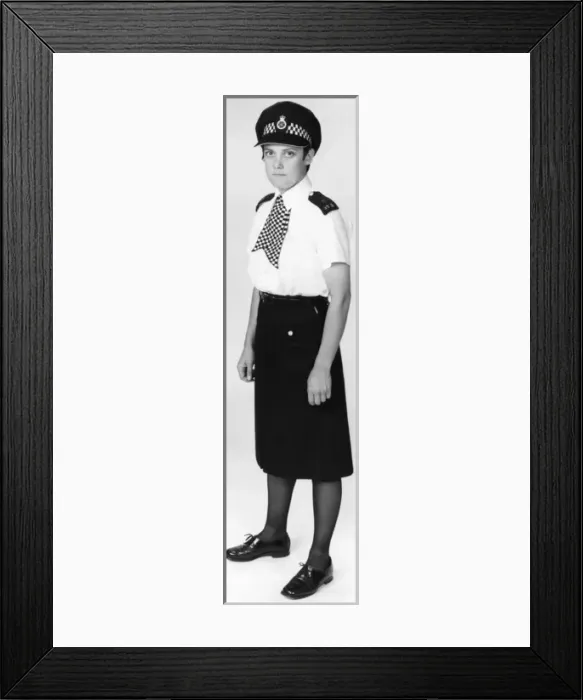 Framed Print : Woman police officer in updated uniform, London Framed Print : Woman police officer in updated uniform, London
