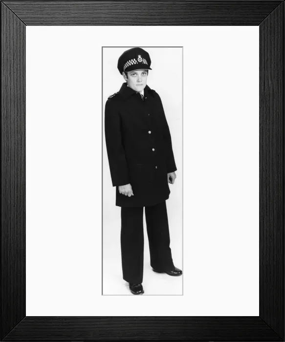Framed Print : Woman police officer in updated uniform, London Framed Print : Woman police officer in updated uniform, London