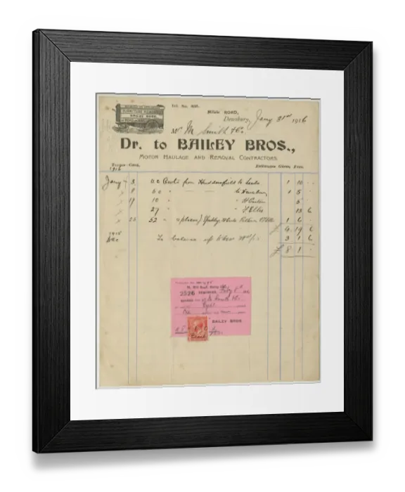 Framed Print : Bailey Bros, Dewsbury Framed Print : Bailey Bros, Dewsbury
