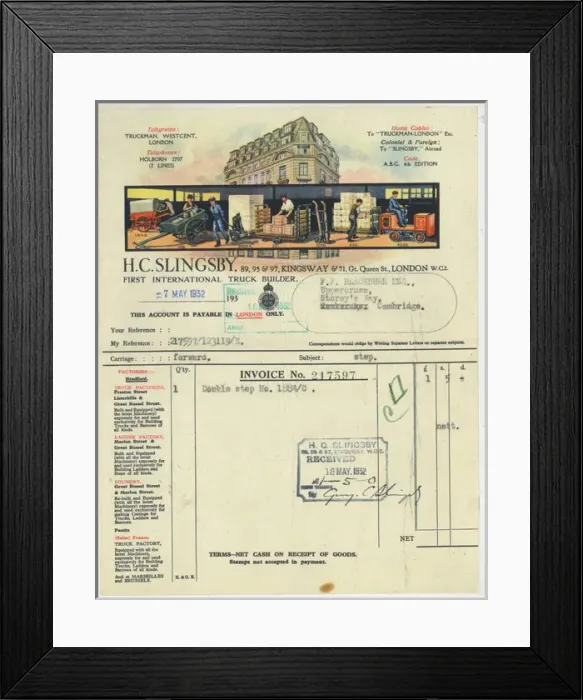 Framed Print : H C Slingsby, Kingsway, London Framed Print : H C Slingsby, Kingsway, London