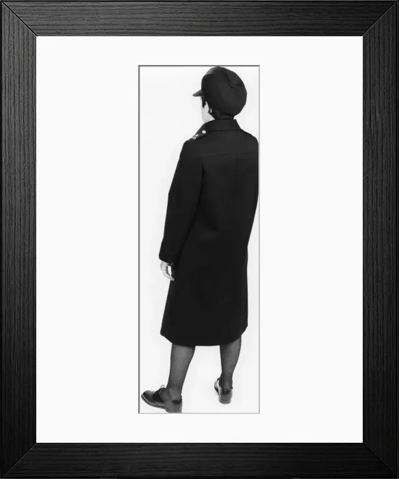 Framed Print : Woman police officer in updated uniform, London Framed Print : Woman police officer in updated uniform, London
