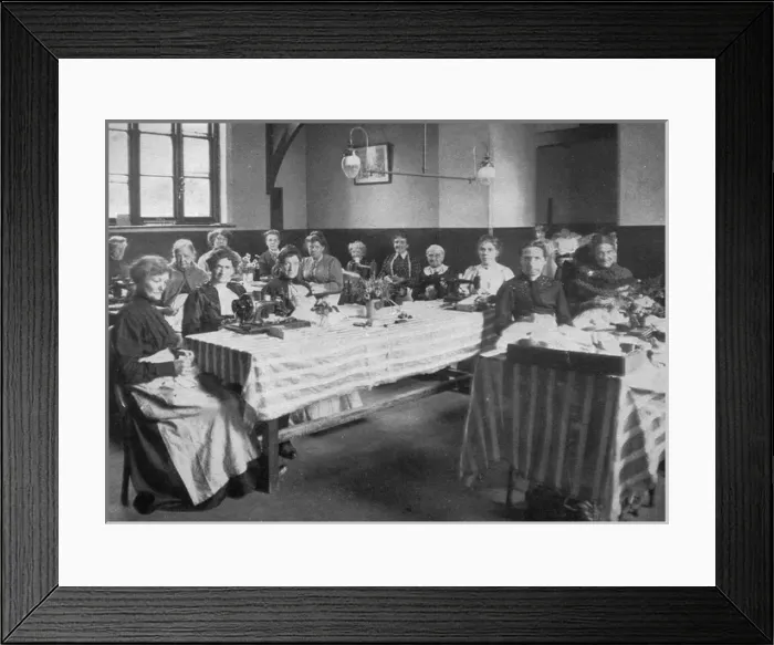 Framed Print : Womens Workroom, Kilburn, London Framed Print : Womens Workroom, Kilburn, London