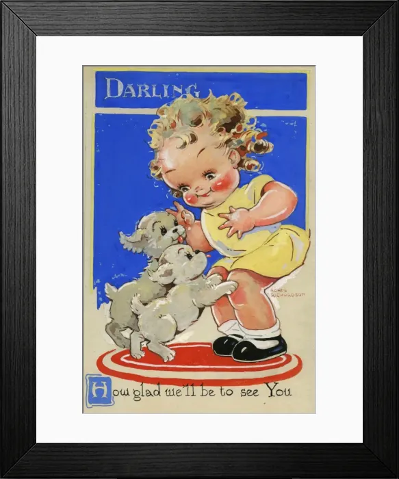 Framed Print : Agnes Richardson, How glad we ll be to see you Framed Print : Agnes Richardson, How glad we ll be to see you