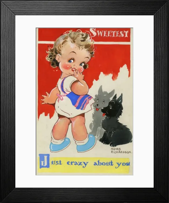 Framed Print : Agnes Richardson, Just crazy about you