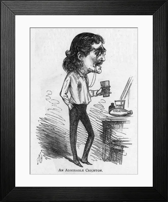 Framed Print : Caricature of the actor Arthur Matthison Framed Print : Caricature of the actor Arthur Matthison